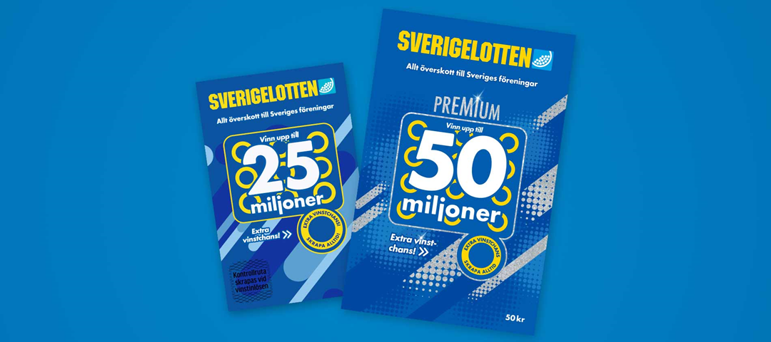 Sverigelotten 25 och 50 - stötta föreningslivet.