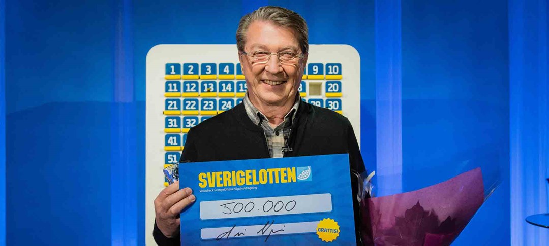 Lars Bergqvist vann en halv miljon kronor på Sverigelotten