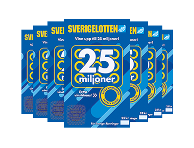 Sverigelotten paket med lotter