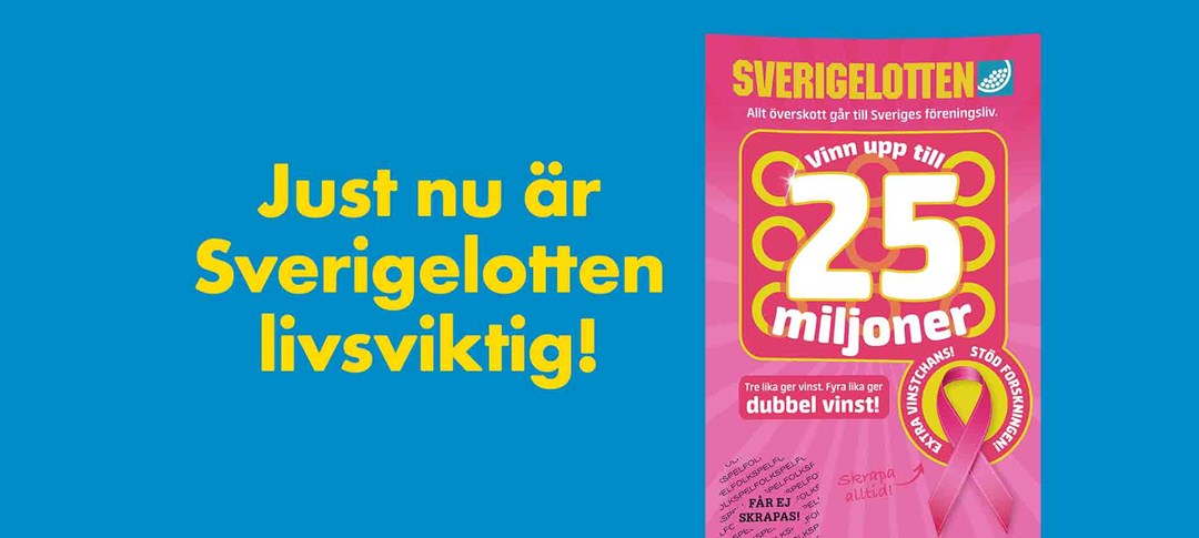 Den rosa hjärtlotten från Sverigelotten