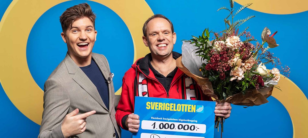 Ronnie vinner på Sverigelotten - 1 miljon kronor.